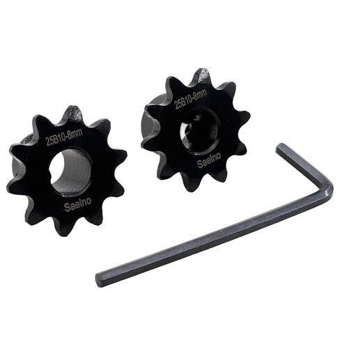 2PCS #25 Roller Chain Sprocket Type B 8mm Bore 10 Tooth, Hardened Antirust 1045 Steel Drive Sprockets 25B10-8mm in Kuwait
