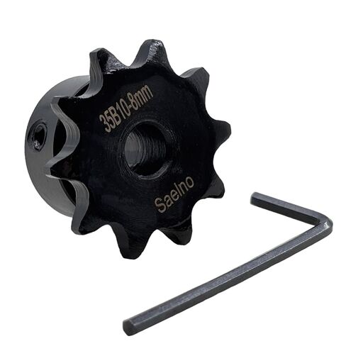 #35 Roller Chain Sprocket Type B 8mm bore 10 Tooth, Hardened Antirust 1045 Steel Drive Sprockets 35B10-8mm in Kuwait