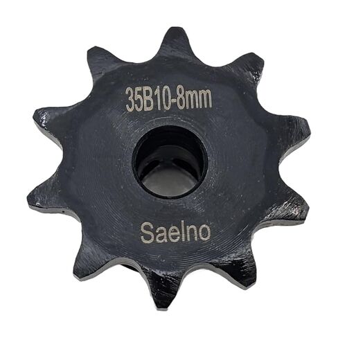 #35 Roller Chain Sprocket Type B 8mm bore 10 Tooth, Hardened Antirust 1045 Steel Drive Sprockets 35B10-8mm in Kuwait