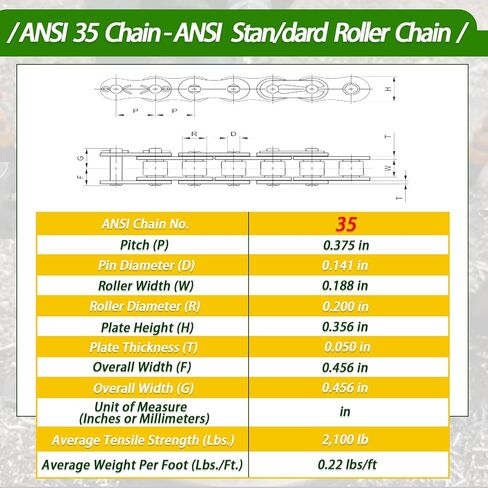 #35 Roller Chain Sprocket 12 Tooth 3/4" Bore (3/16" Keyway) Black Oxide Rust-Proof with 2 Set Screws & Key Included for Mini Bike Go-Kart Clutch Performance, Hardened 1045 Steel 35BS12-3/4 in Kuwait