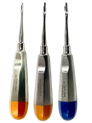 New German Stainless Set of 3 LUXATING PERIOTOMES Dental ATRAUMATIC EXTRACTING Elevators 3MM 4MM 5MM in Saudi Arabia