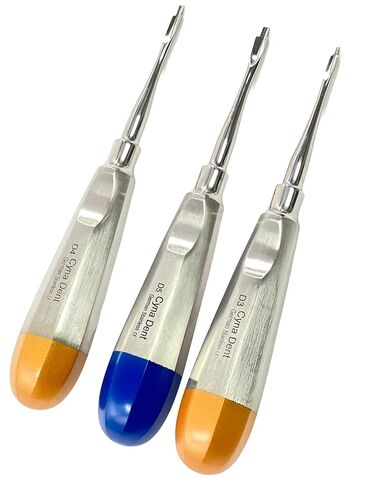 New German Stainless Set of 3 LUXATING PERIOTOMES Dental ATRAUMATIC EXTRACTING Elevators 3MM 4MM 5MM in Saudi Arabia