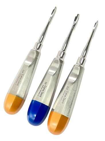 New German Stainless Set of 3 LUXATING PERIOTOMES Dental ATRAUMATIC EXTRACTING Elevators 3MM 4MM 5MM in Saudi Arabia