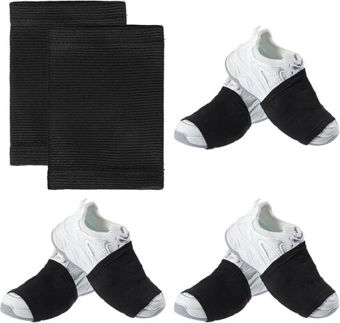 TIESOME 4 Pairs Dance Socks Over Shoes, Unisex Anti-Slip Shoe Covers for Sneakers Pivoting Spin Socks for Ballet Hip Hop on Smooth Wooden Floors in Kuwait