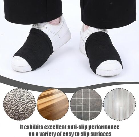 TIESOME 4 Pairs Dance Socks Over Shoes, Unisex Anti-Slip Shoe Covers for Sneakers Pivoting Spin Socks for Ballet Hip Hop on Smooth Wooden Floors in Kuwait