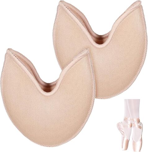 Toe Pads for Pointe Shoes, 1 Pair Soft Ballet Ballet Toe Pads Dance Shoe Toes Protector Accessories, 3.54 x 3.15 Inch High Heels Toes Caps Pad for Pointe Shoes, Forefoot Wrap Pad for Women Girls in Saudi Arabia