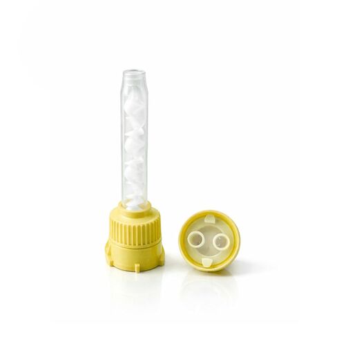 100/pk أصفر بنسبة 1:1 نصائح خلط الأسنان لخلط انطباعات الأسنان in Kuwait