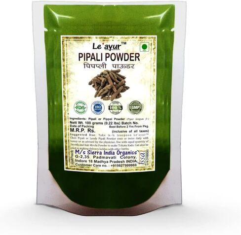 Le'ayur Pipali Or Lendy Pipal (Piper longum) Powder, 100 Grams in Saudi Arabia