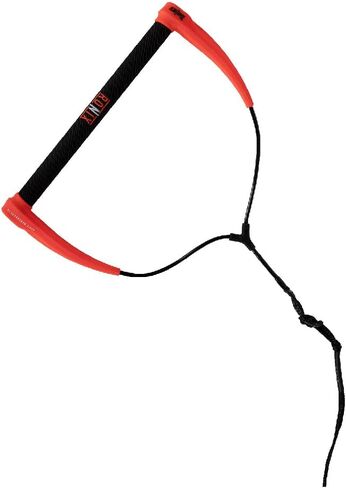 Ronix Envoy Dyneema BarLock Handle, Hide Grip 1.10 in. Diameter, Red/Black in Saudi Arabia