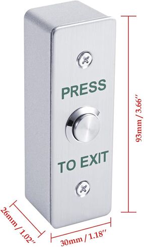 Remote Control Electric Strike Door Lock System, 2200lbs Fail Secure/Fail Safe Adjustable, Stainless Steel Exit Button, Access Control with Power Supply, 4 Remote Transmitters for Wood/Metal/PVC Doors in Kuwait