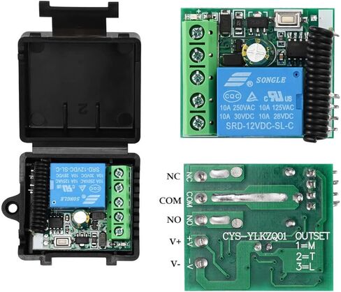 Remote Control Electric Strike Door Lock System, 2200lbs Fail Secure/Fail Safe Adjustable, Stainless Steel Exit Button, Access Control with Power Supply, 4 Remote Transmitters for Wood/Metal/PVC Doors in Kuwait