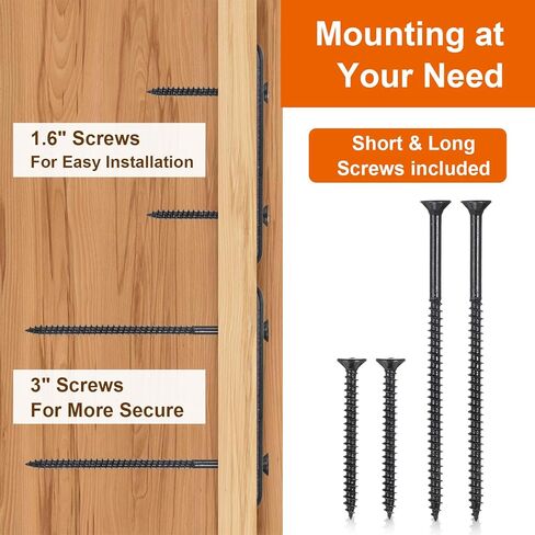 لوحة ضربة باب ممتدة، لوحة ضربة ممتدة 2-1/4 بوصة × 2-1/4 بوصة، لوحات مزلاج باب عريضة شديدة التحمل مع براغي توركس/نجمة معززة ولقمة للأبواب الداخلية الخارجية لموسع الترميم (أسود) in Kuwait