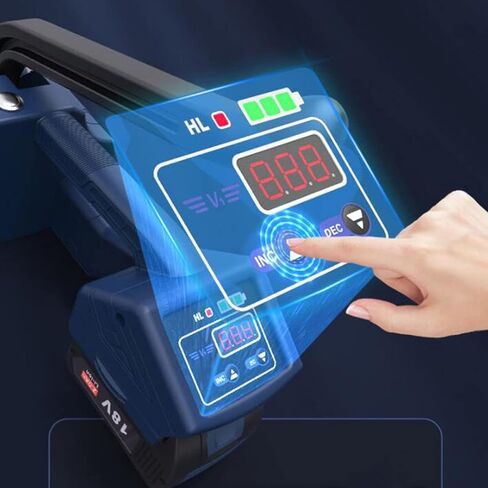 COYEUX Handheld Electric Strapping Machine, PP/PET Plastic Straps Semi-Automatic Banding Tool, Tension Force 400-3500N, for Newpapers, Cartons, Textiles, Plastic Pipes in Kuwait