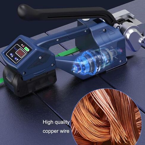 COYEUX Handheld Electric Strapping Machine, PP/PET Plastic Straps Semi-Automatic Banding Tool, Tension Force 400-3500N, for Newpapers, Cartons, Textiles, Plastic Pipes in Kuwait