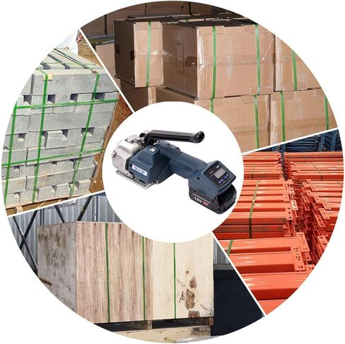 COYEUX Handheld Electric Strapping Machine, PP/PET Plastic Straps Semi-Automatic Banding Tool, Tension Force 400-3500N, for Newpapers, Cartons, Textiles, Plastic Pipes in Kuwait