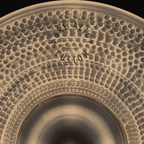 Meinl Cymbals Pure Alloy Custom 21" Super Bell Ride Cymbal for Drums — MADE IN GERMANY in Saudi Arabia