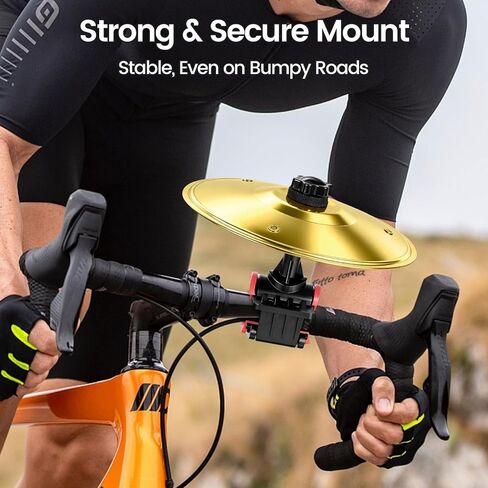 صنج دراجة دوار صغير، فيل أبيض مضحك وهدايا عيد الميلاد، صنج قابل للتعديل 360 درجة مع مشبك مقود، يناسب القضبان 0.5-1.18 بوصة، للدراجات والدراجات الجبلية والسكوتر والدراجة الإلكترونية in Kuwait