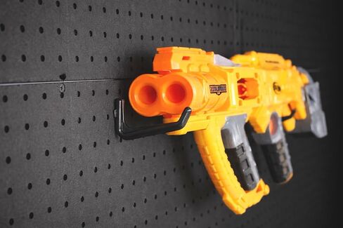 ملحقات منظم WallPeg Nerf - مجموعة صناديق Pegboard وخطافات Jumbo Peg - 6 صناديق تخزين كبيرة باللون الأزرق الكوبالت و20 خطافًا جامبو Peg - نظام تخزين Nerf للمسدسات والسهام - صنع في الولايات المتحدة الأمريكية in Kuwait
