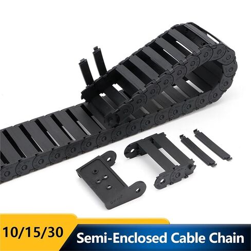 Will Feng Cable Chain 10 * 15mm 15 * 20mm 1 Meter Plastic Transmission Not Open Drag with Two Connector(15x20 mm) in Saudi Arabia