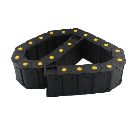 1m Cable Chain Fully Enclosed Towing Transmission Cable Chain Frame with End Connector Drag Chain for Router Machine Parts(18x18mm) in Kuwait
