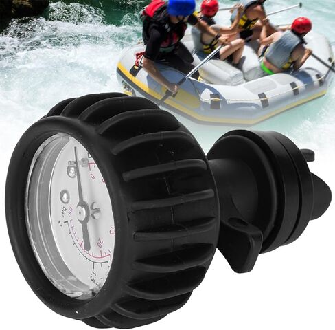 Air Pump Pressure Gauge, 30Psi Rubber Dinghy Air Pressure Gauge, Inflatable Boat Single Barometer with Hand Pump for Kayak in Saudi Arabia