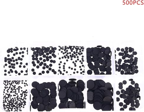 XiBany للتحكم عن بعد بالأشعة تحت الحمراء أزرار مطاطية موصلة 500 قطعة بأحجام مختلفة لوحات مطاطية موصلة طقم تصليح لوحة المفاتيح in Kuwait