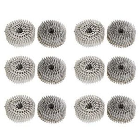 #US 3600 Pcs 1-3/4 .09 Ring Shank Stainless Steel Siding Nails 15 Degree Wire Coil in Saudi Arabia