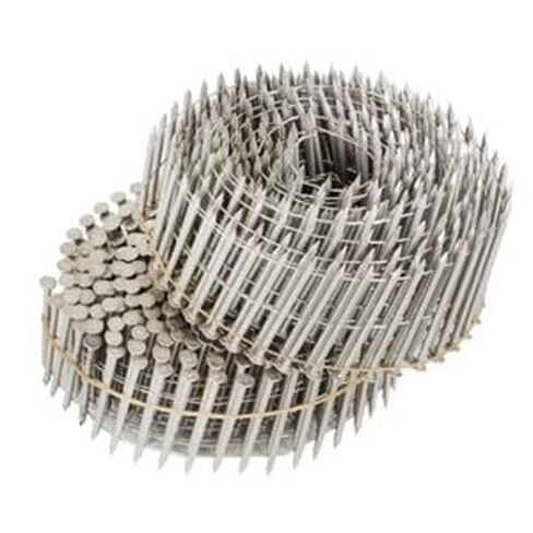#US 3600 Pcs 1-3/4 .09 Ring Shank Stainless Steel Siding Nails 15 Degree Wire Coil in Saudi Arabia