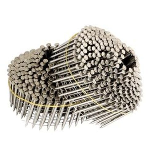 #US 1200Pcs 15 Degree Wire Coil 1-3/4 .09 Ring Shank Stainless Steel Siding Nails in Saudi Arabia