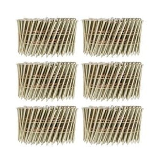 #US 3600Pcs 15 Degree Wire Coil 2-1/2 .09 Ring Shank Resin Paint Siding Nail in Saudi Arabia