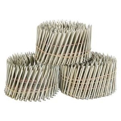 #US 3600Pcs 15 Degree Wire Coil 2-1/2 .09 Ring Shank Resin Paint Siding Nail in Saudi Arabia