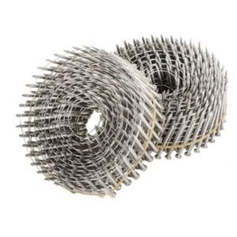 #US 3600 Pcs 15 Degree Wire Coil 2 .09 Ring Shank Stainless Steel Siding Nails in Saudi Arabia
