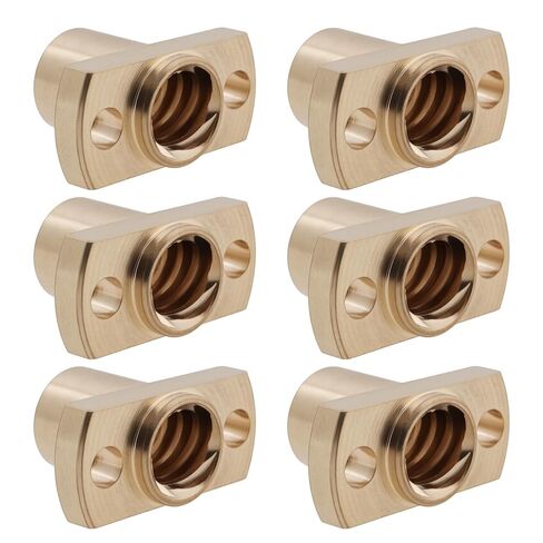 6Pcs T8 Lead Screw Trapezoidal Nut 2mm Pitch 8mm Lead Compatible with Ender 3 CR-10 CR-10s 3D Printer in Saudi Arabia