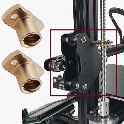 6Pcs T8 Lead Screw Trapezoidal Nut 2mm Pitch 8mm Lead Compatible with Ender 3 CR-10 CR-10s 3D Printer in Saudi Arabia