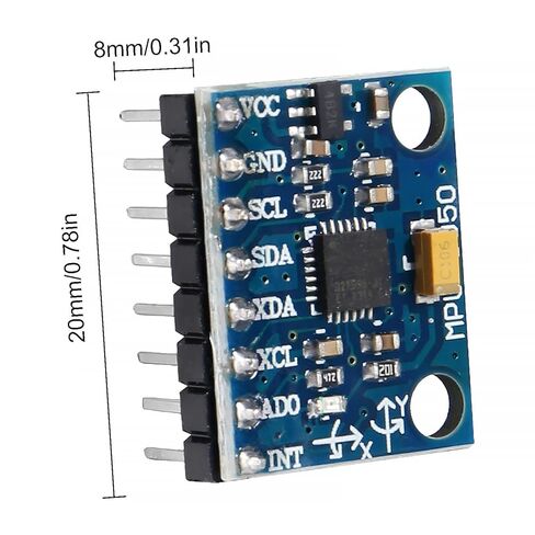 5 قطعة GY-521 ملحوم مسبقًا MPU-6050 MPU6050 3 محاور مقياس التسارع جيروسكوب وحدة 6 DOF 6 محاور مقياس التسارع جيروسكوب وحدة الاستشعار 16 بت AD محول إخراج البيانات IIC I2C in Saudi Arabia