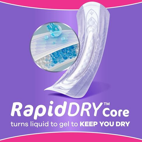 Always Discreet Adult Incontinence Pads for Women, Maximum Absorbency, Regular Length, Postpartum Pads, Up to 100% Bladder Leak Protection, 48 Count in Kuwait