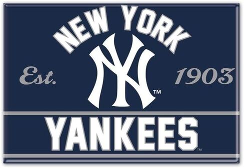 Wincraft Metal Magnet, New York Yankees 2.5'' x 3.5'', 1 Count in Saudi Arabia