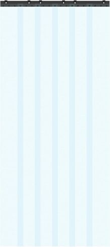 مجموعة ستائر Awoco بشريط تجميد ناعم وسميك مقاس 91.44 سم عرضًا × 213.36 سم ارتفاعًا 0.08 سم مع أجهزة تركيب MaxBullet HTP، NSF/USDA -40 درجة فهرنهايت، رائحة منخفضة مرنة، صنع في الولايات المتحدة الأمريكية بواسطة Aleco in Kuwait