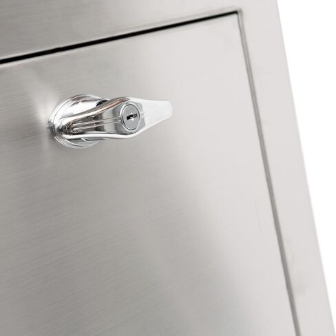 باب شلال القمامة العالمي مقاس 15 بوصة × 18 بوصة - حواف 3 بوصة - أبواب بمفصلات سفلية مصنوعة من الفولاذ المقاوم للصدأ بنسبة 100%، مقاومة للحريق، معتمدة من UL، إغلاق ذاتي، مقبض على شكل حرف T قابل للقفل وإغلاق إيجابي. حلول الغسيل والقمامة. in Kuwait