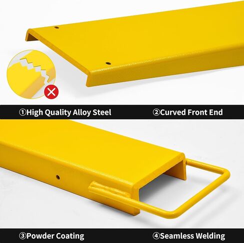 YINTATECH 92 بوصة ملحقات الرافعة الشوكية بعرض 4.5 بوصة، وصلة شوكة البليت شديدة التحمل تناسب شوكات عريضة 4 بوصات، زوج واحد من ملحقات الرافعة الشوكية لشاحنة الرافعة الشوكية in Kuwait