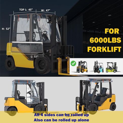 غطاء رافعة شوكية SANTIANO مناسب لجميع الأحوال الجوية، 0.5 مم من EVA، أكسفورد فضي 600D، مقاوم للماء، مقاوم للرياح، مقاوم للأشعة فوق البنفسجية، مناسب عالمي لرافعة شوكية 6000 رطل، غطاء للرافعة الشوكية سهل الاستخدام. in Kuwait