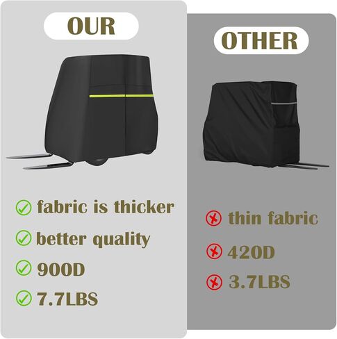 غطاء رافعة شوكية، يناسب 3000-5000 رطل، قماش أكسفورد مقاوم للماء 900D، غطاء حماية للرافعة الشوكية في جميع الأحوال الجوية، شرائط عاكسة وحقيبة منظمة (100 × 45 × 80 بوصة) in Kuwait