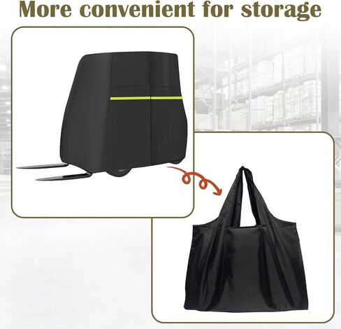 غطاء رافعة شوكية، يناسب 3000-5000 رطل، قماش أكسفورد مقاوم للماء 900D، غطاء حماية للرافعة الشوكية في جميع الأحوال الجوية، شرائط عاكسة وحقيبة منظمة (100 × 45 × 80 بوصة) in Kuwait