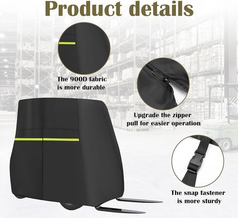 Forklift Cover, Fit 3000-5000lbs,900D Waterproof Oxford Cloth, Forklift Protection Cover All Weather, Reflective Strips and Organizer Bag(100 x 45 x 80 inch) in Saudi Arabia
