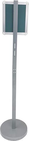 FixtureDisplays® Floor Standing Signage Frame 8.5x11" Graphics with Mounting Holes for Sanitizer Holder or Literature Holder 10049-NEW-NPF in Saudi Arabia