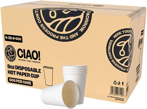CIAO! Coffee Cup Sipper Black Dome Lid, Designed and Fit for 10OZ/12OZ/16OZ/20OZ Paper Cups, (90mm) 1,000 Count in Saudi Arabia