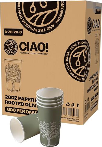 CIAO! Coffee Cup Sipper Black Dome Lid, Designed and Fit for 10OZ/12OZ/16OZ/20OZ Paper Cups, (90mm) 1,000 Count in Saudi Arabia