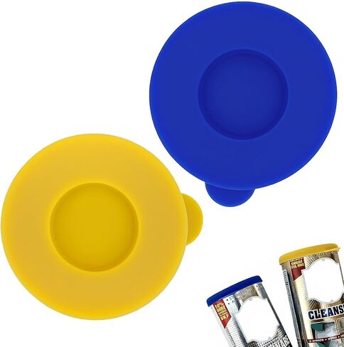 MIMORE Powder Cleanser Lids - 2 Pack Silicone Cover for Cleaning Powder Compatible with Bar Keepers Friend, Comet, BonAmi, Ajax Powder Cleanser 12 oz & 21oz in Kuwait