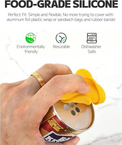 MIMORE Powder Cleanser Lids - 2 Pack Silicone Cover for Cleaning Powder Compatible with Bar Keepers Friend, Comet, BonAmi, Ajax Powder Cleanser 12 oz & 21oz in Kuwait