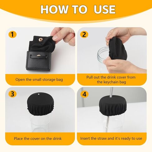 15 قطعة من غطاء مشروبات سكرانشي مع حقيبة واحدة لسلسلة المفاتيح، أغطية مشروبات بوليستر مرنة قابلة لإعادة الاستخدام مقاس 3.74 بوصة مع فتحات ماصة لحماية سلامة الكحول، تناسب معظم الأكواب في البارات والنوادي الليلية للنساء والفتيات in Kuwait